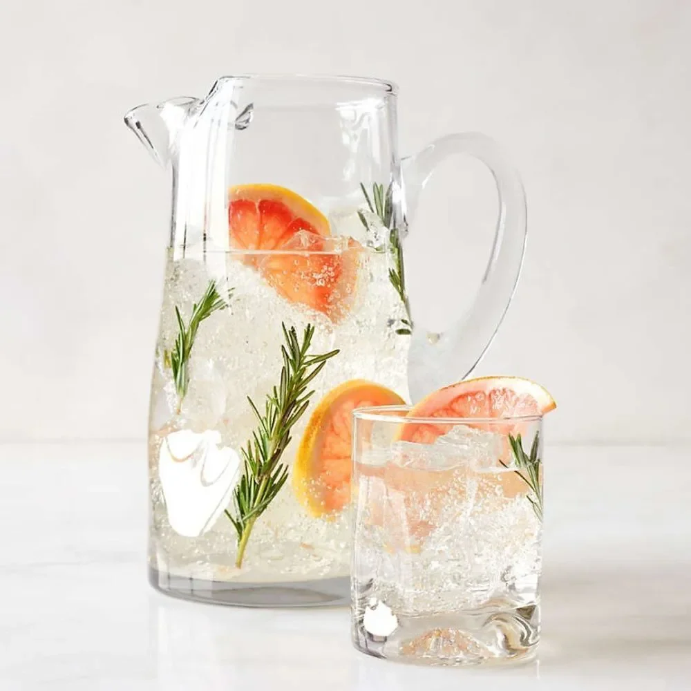 Crate&Barrel Impressions 12-Oz. Double Old-Fashioned Glass Set of 4 NWT